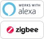 Works with Alexa - Zigbee kompatibel