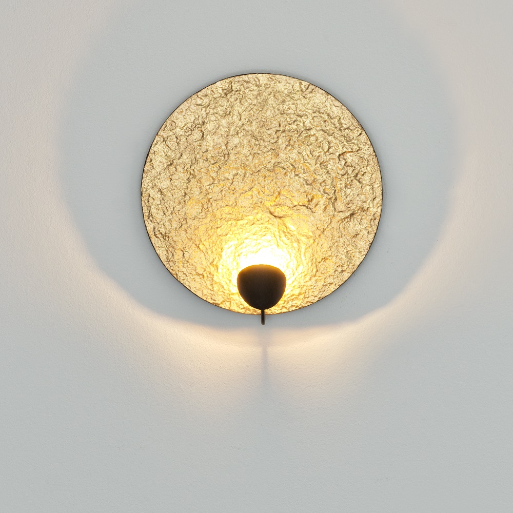 LED-Wandleuchte Traversa, Gold, Design, Handarbeit, Unikat, modern |  WOHNLICHT