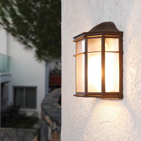 LED Sensorleuchte für Außen Außenlampe Gartenlampe Hoflampe Wandleuchte Leuch 