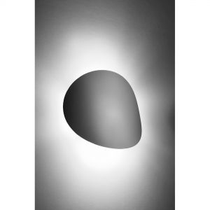 abgerundete Wandleuchte aus Stahl 2-flammige Wandlampe in weiß oder schwarz erhältlich 
