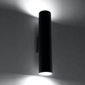 Up and Down Wandleuchte Lagos schwarz  inkl. LED 