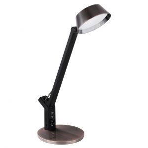 dimmbare LED Tischleuchte Lampe mit Sensor CCT-LichtfarbsteuerungUSB Anschluss Tischlampe gold und schwarz 