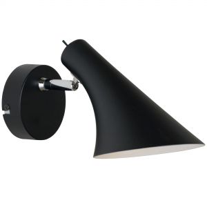 E14 Wandleuchte Wandlampe Schwarz mit Schalter ø 145 cm 