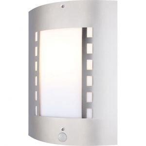 E27 Außenwandleuchte Lampe mit Bewegungsmelder aus Edelstahl opal Außenwandlampe IP44 