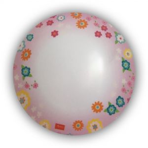 E27 Deckenleuchte Kinderleuchte bruchfeste runde Deckenlampe pink mit Blumen 35 x 9 cm Bungee Bunny 