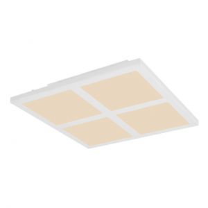 eckige LED Deckenleuchte mit CCT-Lichtfarbsteuerung & Fernbedienung & Memory Funktion aus Acryl quadratisch einzelne Quadrate separat zu schalten inkl. Batterie automatischem Farbwechsel RGB Deckenlampe weiß 