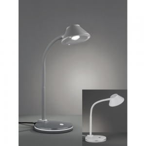 Flexible LED Tischleuchte, weiße o. schwarze Schreibtischlampe, individuell einstellbar, mit Schalter, inkl. LED 3,2W 