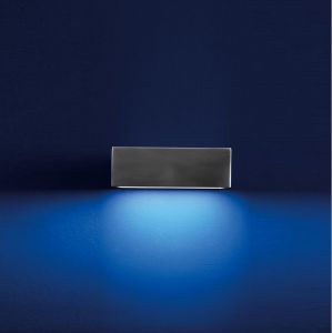 Halogen Wandleuchte Focus 150 Glas/Metall - in 2 Oberflächen - Inklusive Leuchtmittel 