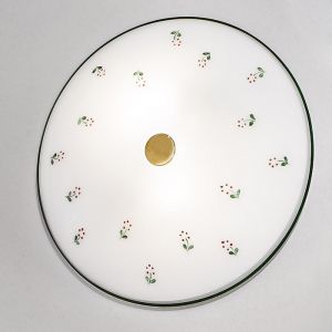 Kolarz Deckenleuchte Nonna Blüten rosa-grün 30cm 2x 60 Watt, Antik, 7,00 cm, 30,00 cm