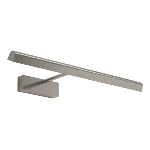 LED Bilderleuchte Nickel matt 52 cm nickel/stahlfarbig, Nickel, gebürstet