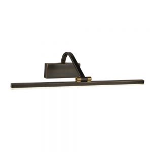 LED Bilderleuchte, Wandleuchte, schwenkbar, schwarz gold, 51cm 1x 12 Watt, 51,00 cm