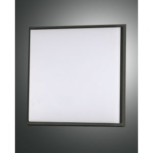 LED Deckenleuchte, schwarz, 30x30 cm, Kunststoffabdeckung, LED 30 Watt 