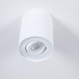 LED Deckenstrahler, Downlight, Aluminium Weiß, verstellbar, rund 