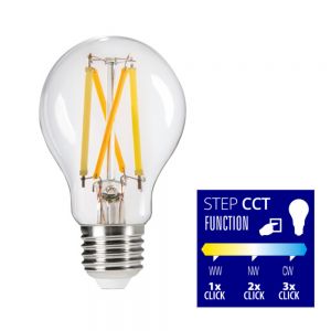 LED Filament Leuchtmittel E27, 7 Watt, 810lm, stufenweise dimmbar von warmweiß bis kaltweiß 