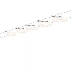 LED Komplett-Seilsystem Wire Chrom-Satin, max. 5 Meter 