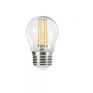 LED Leuchtmittel, E27, Tropfen, klar, warmweiß, 4,5W 