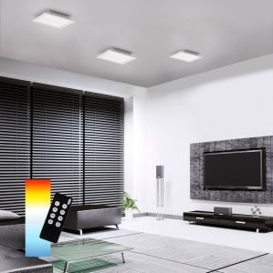 LED Panel, Deckenleuchte, Smart Home, CCT, 30x30cm o. 62x62cm 