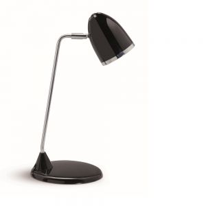 LED Schreibtischlampe, Retro-Stil, Höhe 29cm, inkl. LED 3W, schwarz schwarz