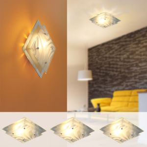 LED Starterset für Singlewohnungen 3 x Lampe Wave und 3xLED 