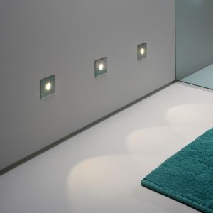 LED Wandeinbauleuchte, Innen & Außen, IP65, LED warmweiß, 4 Varianten 
