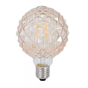 LED-Leuchtmittel E27 4W, braun-getönt, Ø9,5cm Filament 