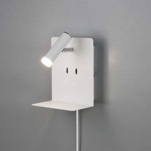 LED-Wandlampe Element mit USB-Charger in weiß weiß