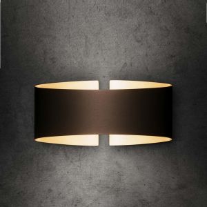 LED-Wandleuchte Voilà, dekorativ, dimmbar, modern, Design, Fumé matt braun