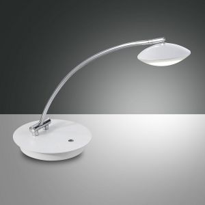 Moderne LED-Tischleuchte, Touchdimmer - Weiß weiß