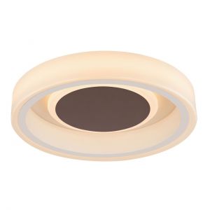 runde LED Deckenleuchte aus Acryl Deckenlampe braun ø 35 cm 