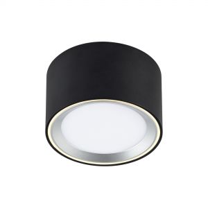 runde LED Einbauleuchte Parallelschaltung Möglich Einbaulampe Schwarz ø 10 cm 