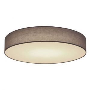 runde LED Wandleuchte mit CCT-Lichtfarbsteuerung aus Stoff opal 3 Stufen über Wandschalter zu schalten Wandlampe anthrazit ø 60 cm 