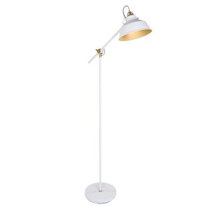 Moderne Stehlampe braun E14 LED Metall Shabby Chic Landhaus 