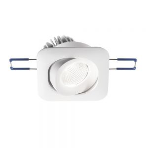 Schwenkbarer LED-Einbaustrahler Sigma, quadratisch rechteckig / quadratisch, 8,20 cm, 8,20 cm