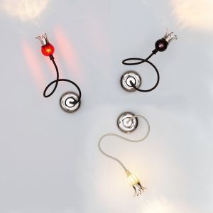 Serien-Lighting Wandleuchte Poppy - Arm schwarz 