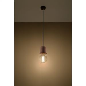 skandinavische E27 Pendelleuchte minimalistische Holz-Lampe, ideal für Filament-Leuchte Hängelampe 
