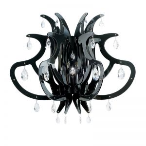 Slamp Wandleuchte Medusa in Schwarz schwarz