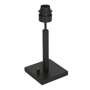 Smart Home eckige E27 Tischleuchten Tischlampe schwarz mit Schalter 14 x 14 x 30 cm eckig, F/G, 30,00 cm, 14,00 cm, 14,00 cm