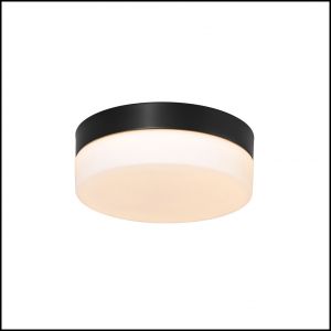 Smart Home runde LED Deckenleuchten Deckenlampe schwarz ø 18 cm 18 x 7 cm 