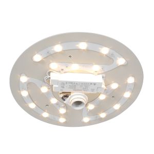 Smart Home runde LED Deckenleuchten 24-flammige Deckenlampe weiß ø 39 cm 39 x 16 cm 24x 30 Watt, rund, weiß, I, F, 16,00 cm, Nein, Nein, 39,00 cm, LED Lampen