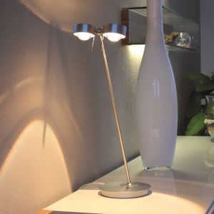 KONSIMO EKLES Tischlampe Tischleuchte Nachttischlampe modern Kunststoff LED 