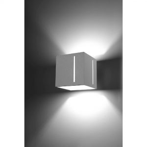 Up- and Downlight Wandleuchte mit Lichtaustritt aus senkrechten Schlitzen Wandlampe in weiß oder schwarz erhältlich 