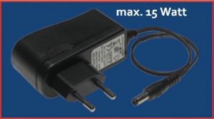 Vorschaltgerät / Steckertrafo max. 15 Watt 