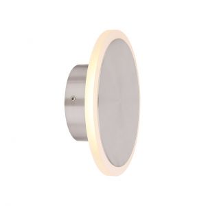 würfelförmige LED Wandleuchte matt Scheibe nur für Wandmontage geeignet Wandlampe weiß ø 13 cm 