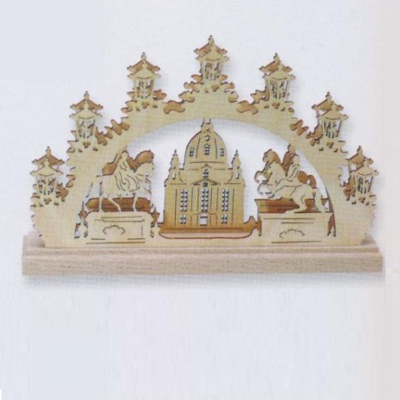 3-D-Mini-Schwibbogen - Motiv Frauenkirche