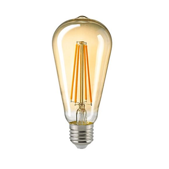 A65 LED Rustikalampe Filament Gold E27 2400K dimmbar 7 Watt 