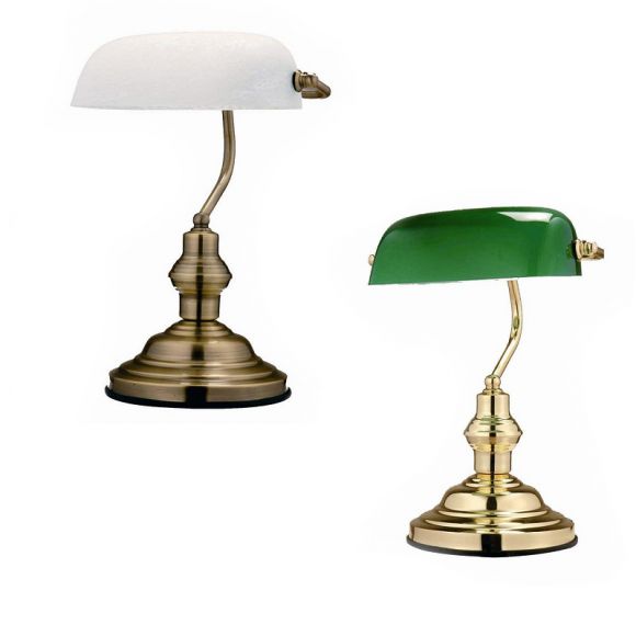 Bankers Lamp - beliebte Tischleuchte für Zuhause oder im Büro - in 2 Varianten lieferbar 