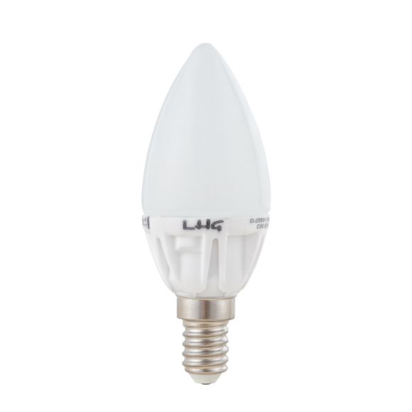 LHG LED Leuchtmittel C35, E14 Kerzenform, 3W warmweiß 2700K Glühlampe 1x 3 Watt, 3 Watt, 249,0 Lumen