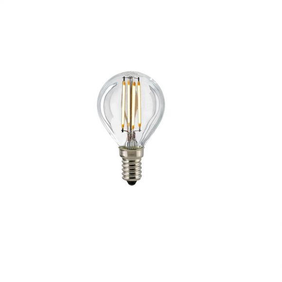 D45 LED Tropfen Filamentlampe E14 klar 2700K dimmbar - 2,5W 