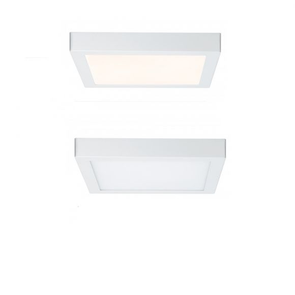 Deckenleuchte LED Panel Weiß eckig 30x30cm - 18W, 3000K warmweiß