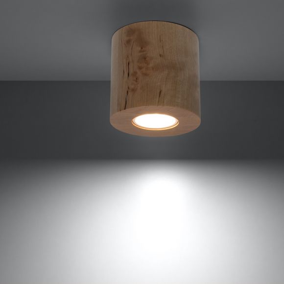 Deckenleuchte Orbis Holz inklusive LED-Leuchtmittel
